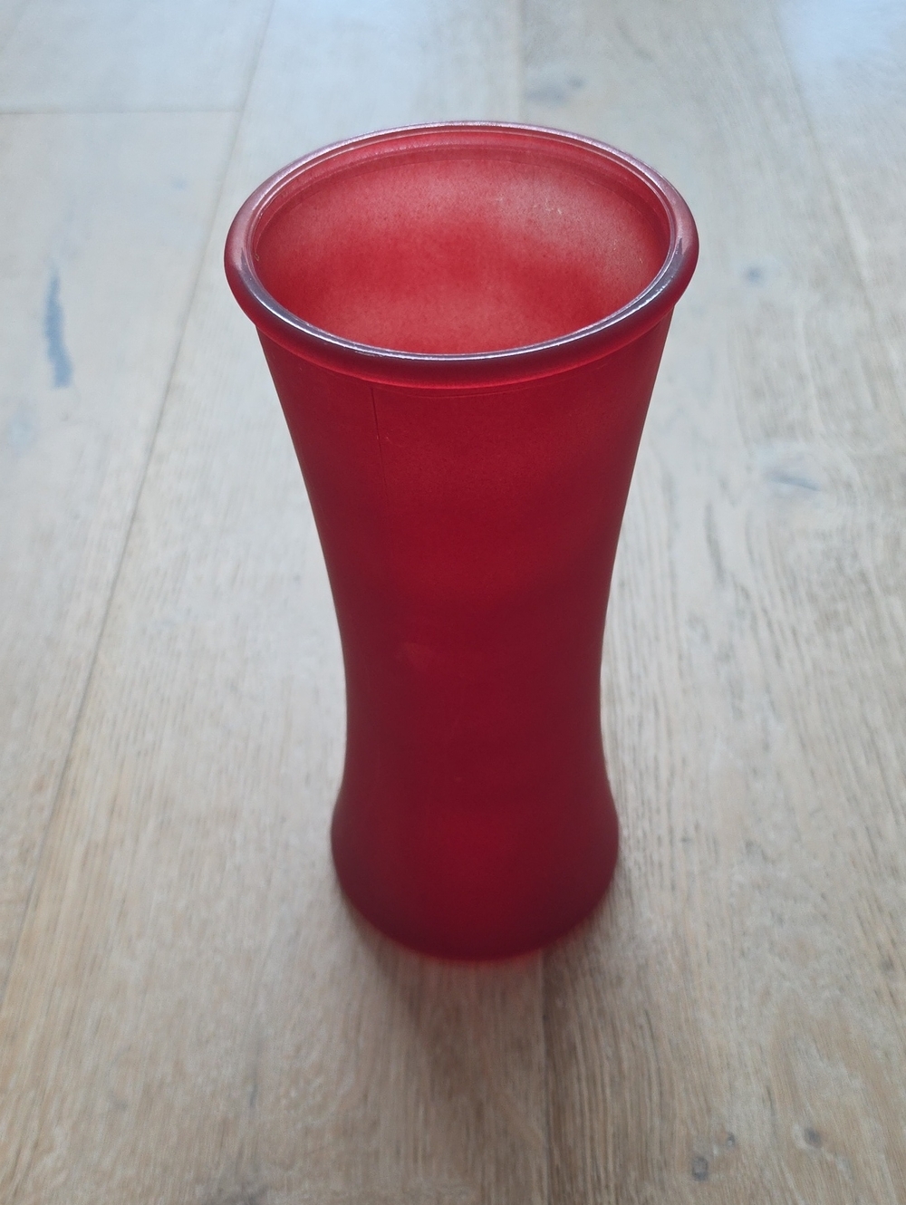 Red Decorative Glass Vase
